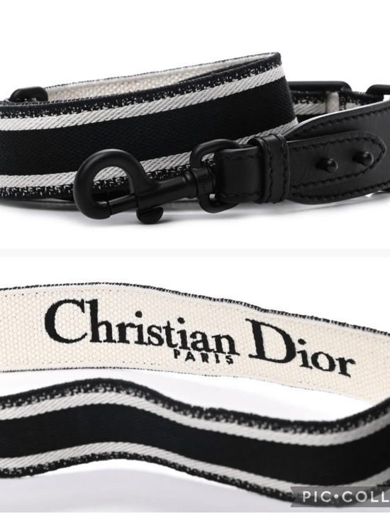 Dior Accessories - Authentic Dior canvas embroidered shoulder strap with black ultramatte hardware